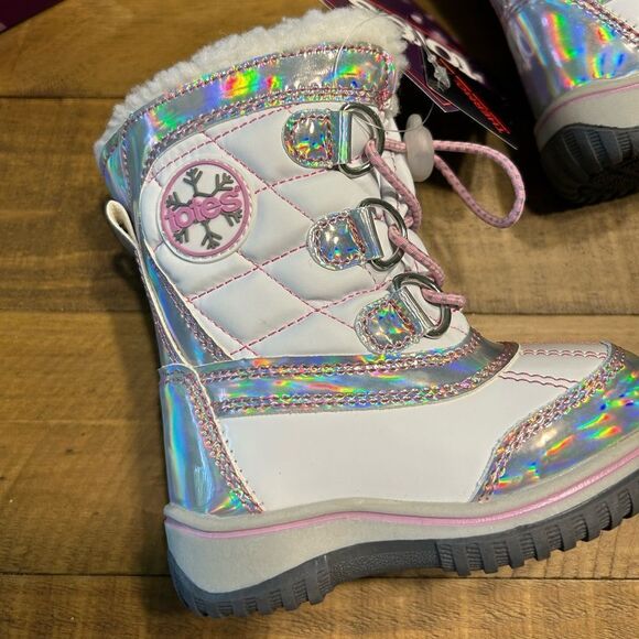 Toddler Girls Insulated Winter Boots - Picture 4 of 11